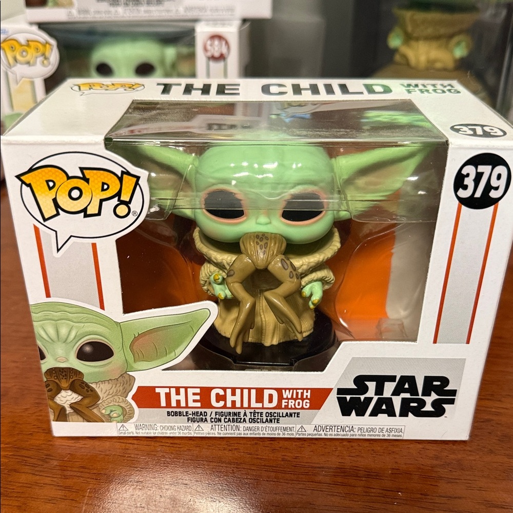 Funko Pop! The Child with Frog Figure - Green and Brown